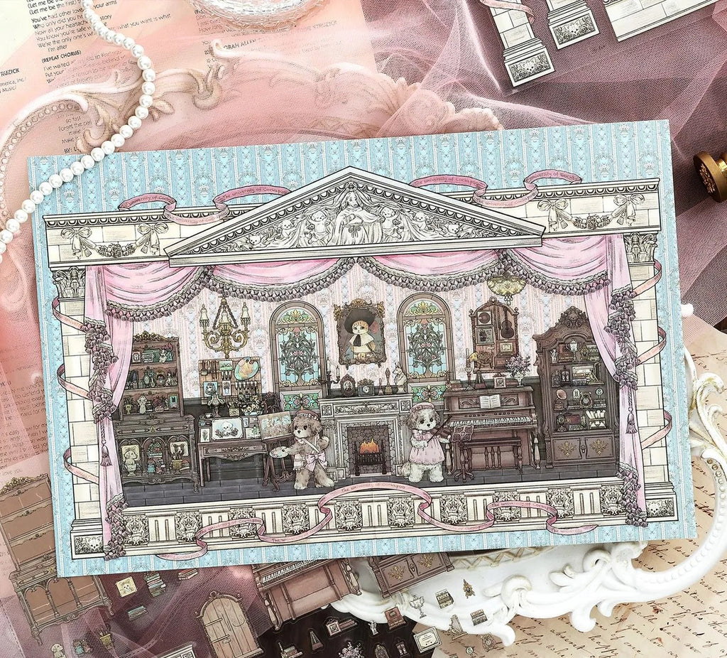 Little Cat's Magic House Little Dog Artist（L Size）