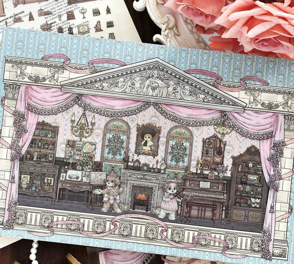Little Cat's Magic House Little Dog Artist（L Size）
