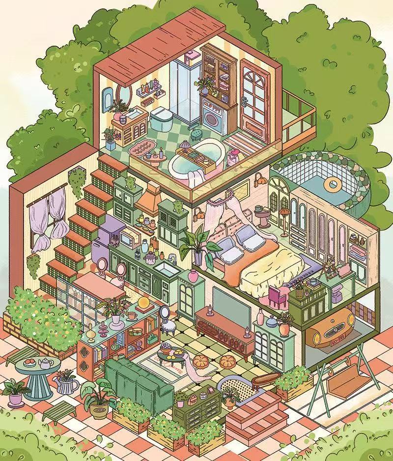 French Countryside Villa（XL Size）