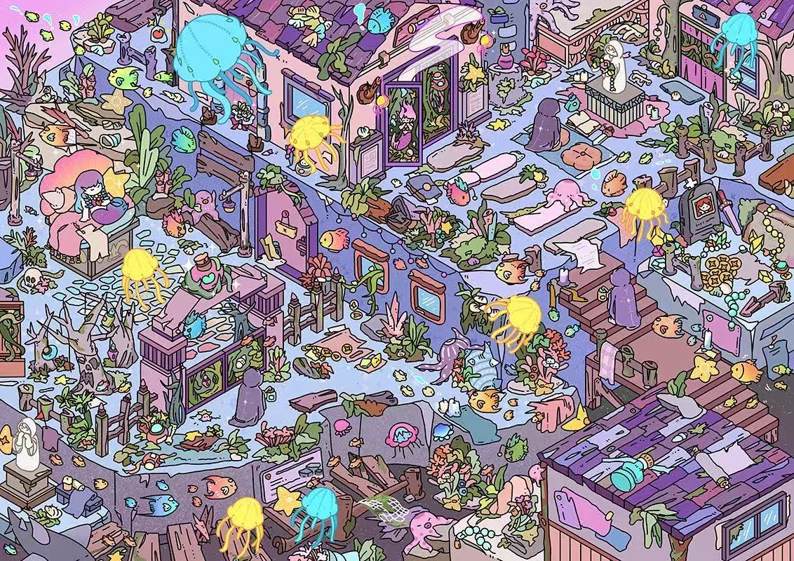 The Secret Realm Beneath the Tides （XL Size)